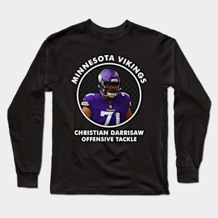 CHRISTIAN DARRISAW - OT - MINNESOTA VIKINGS Long Sleeve T-Shirt